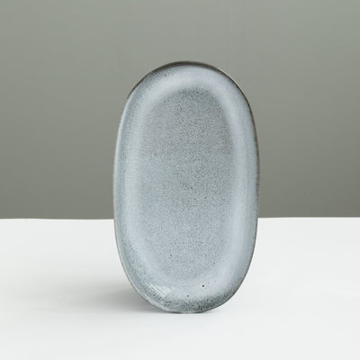 Oval plate 22cm Blue Sand