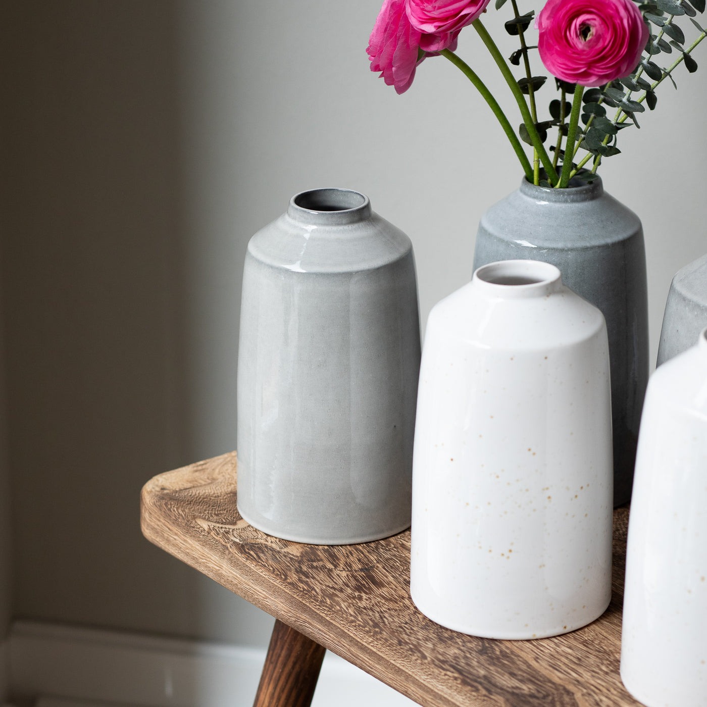 Bottle" vase Midnight Grey
