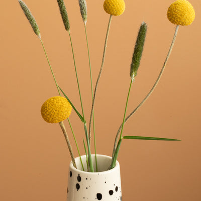 Chimney Large" vase Black Dots