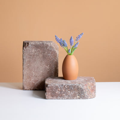 Egg" terracotta vase