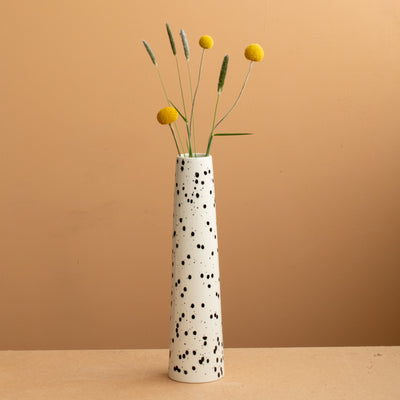 Chimney Large" vase Black Dots