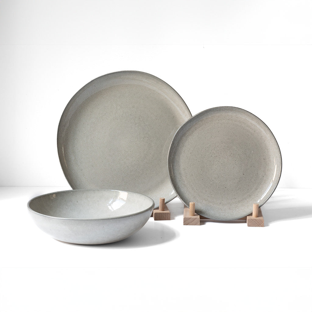 Pasta tableware set Midnight Grey 12-piece
