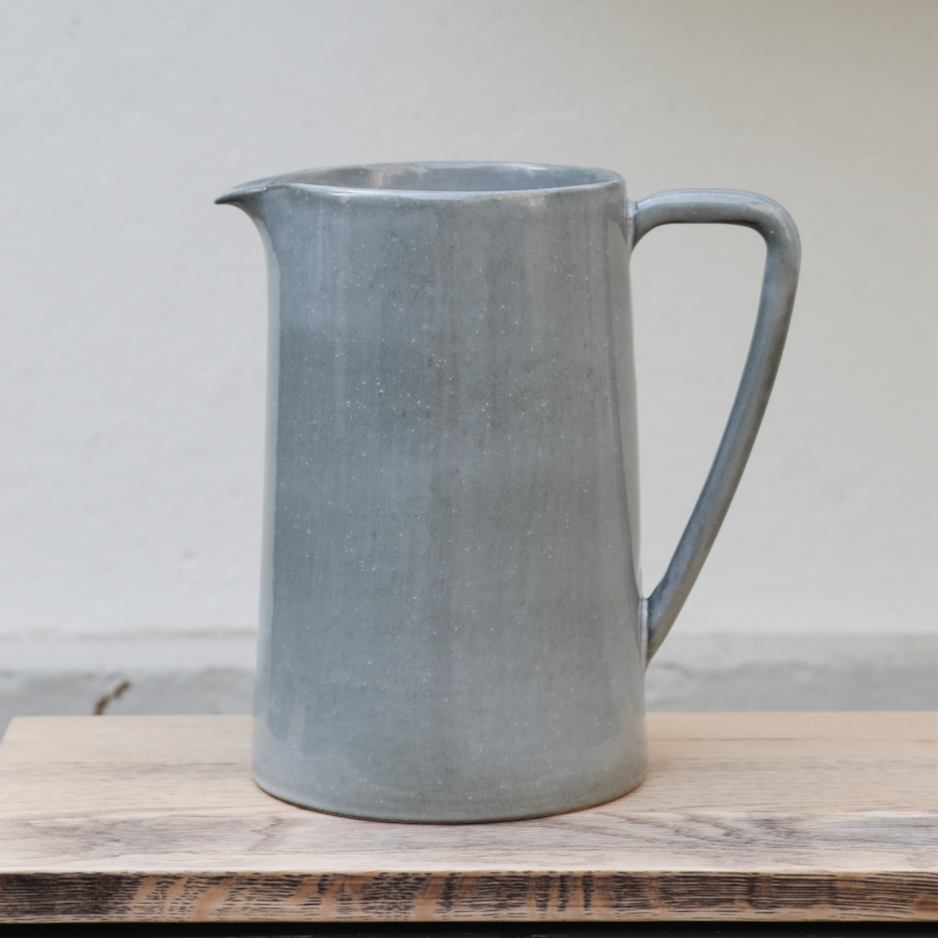 Gray blue jug water jug tea jug large 2l stoneware ceramic clay