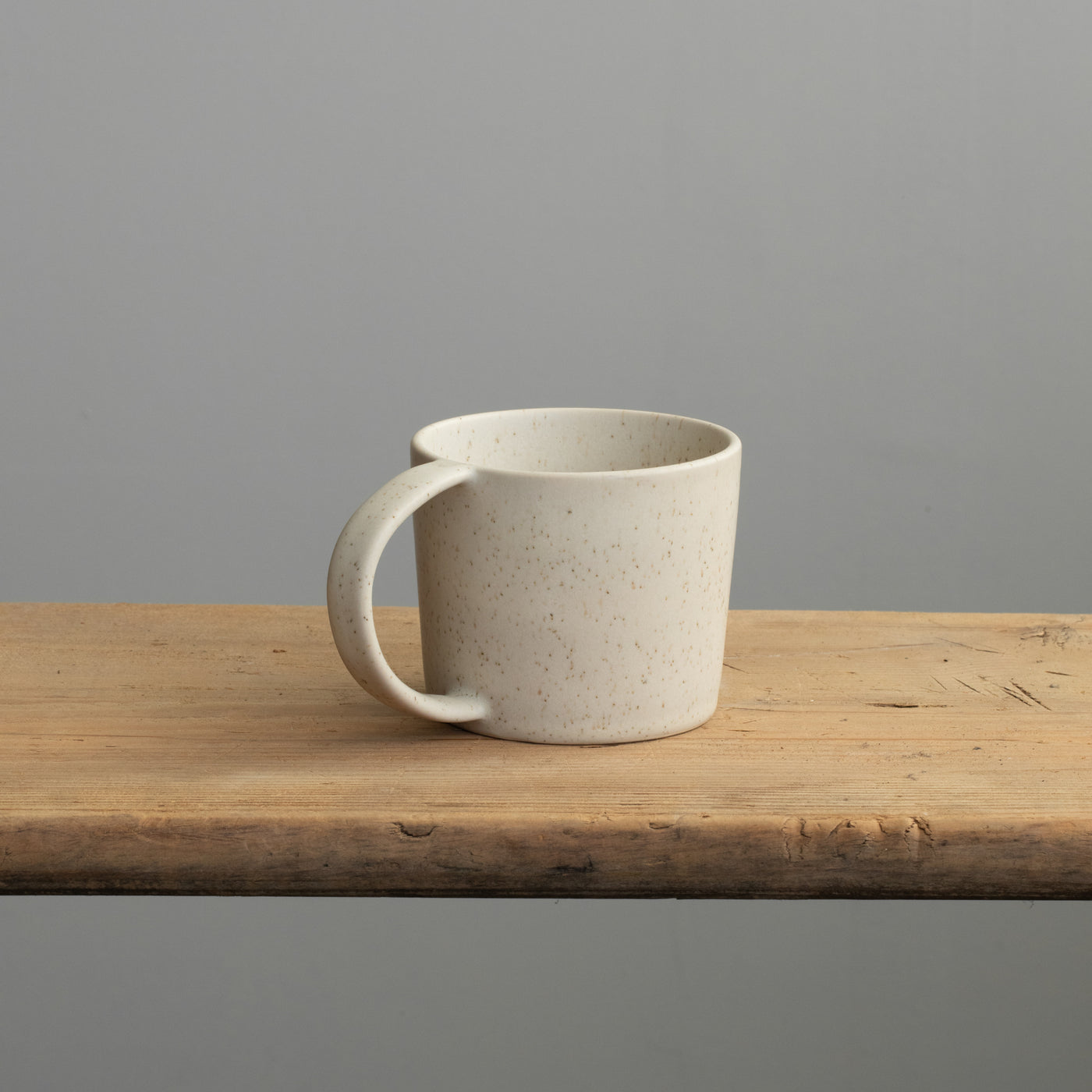 Large tea cup Speckled Beige