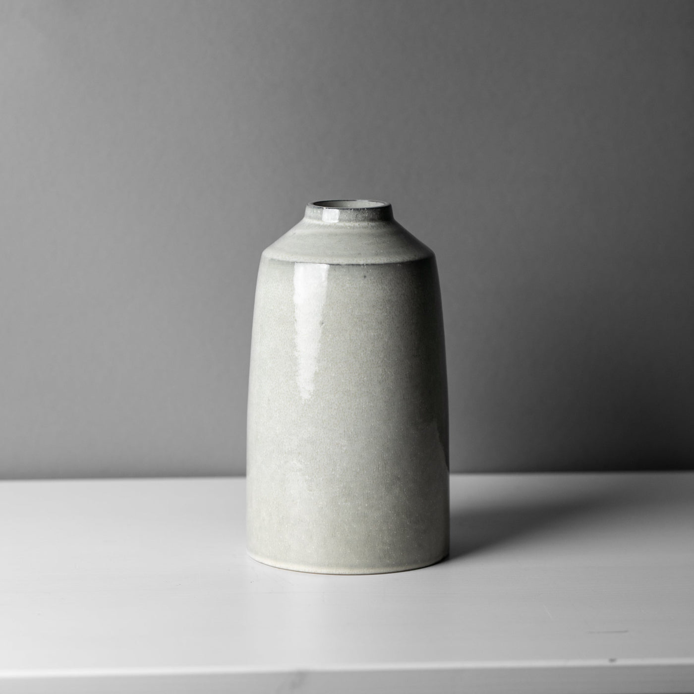 Stoneware vase Midnight Grey Flower vase