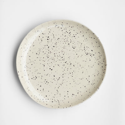 Tableware plate set dotted stoneware dishwasher safe