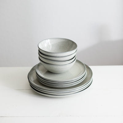 Basic tableware set Midnight Grey 12-piece