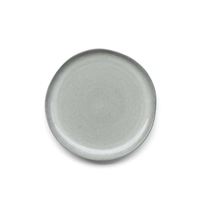 small breakfast plate stoneware plate with gray glaze