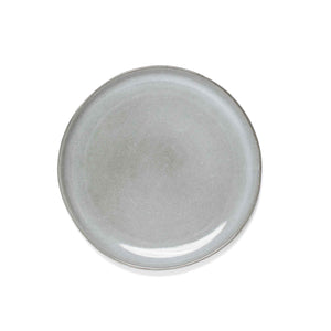 small plate breakfast plate stoneware handmade in Portugal gray
