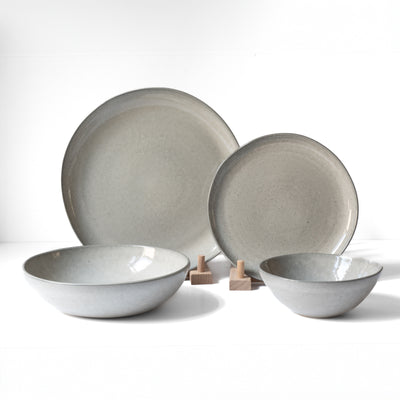 Tableware set complete Midnight Grey 16-piece