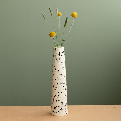 Chimney Large" vase Black Dots