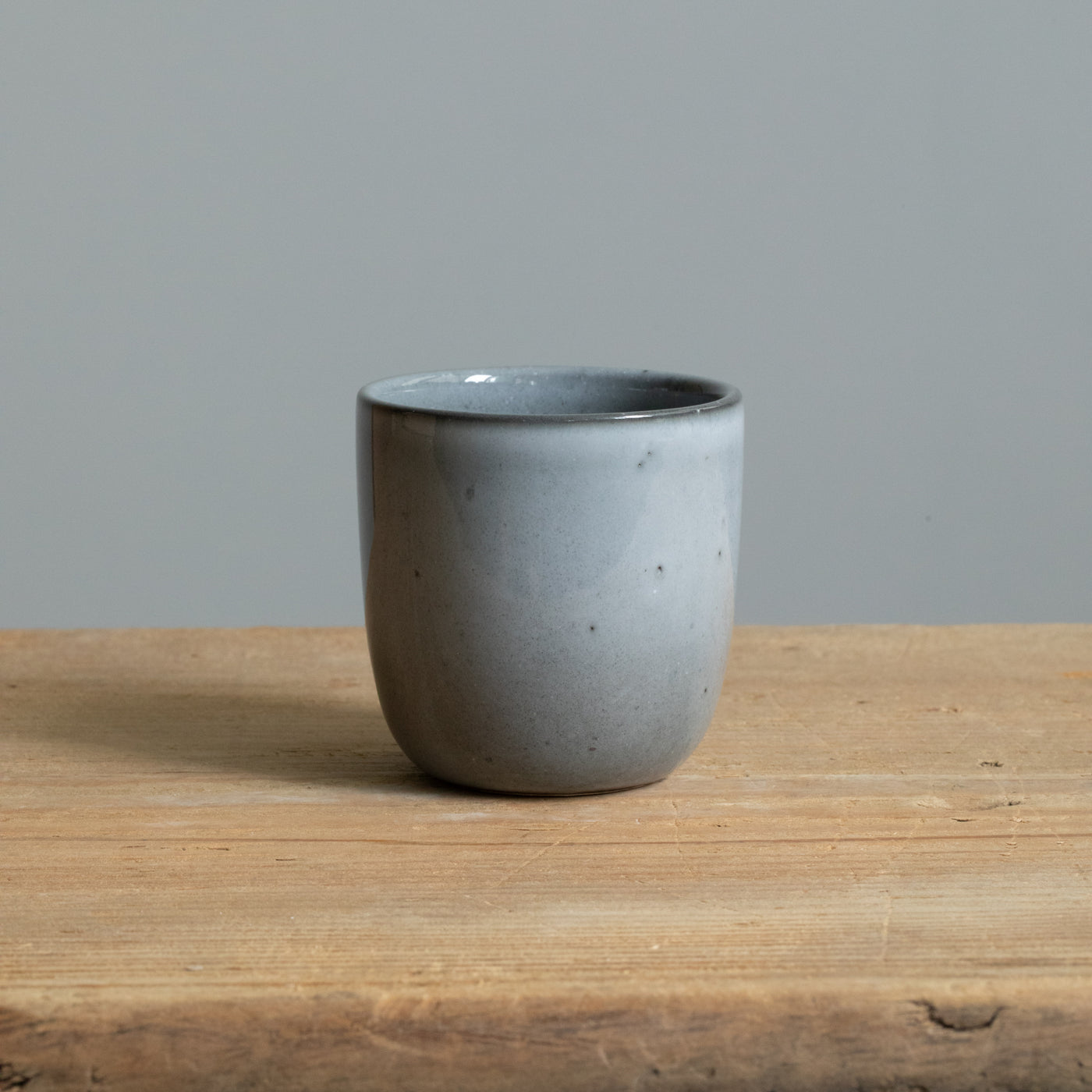 Dark gray stoneware espresso mug perfect for espresso macchiatto
