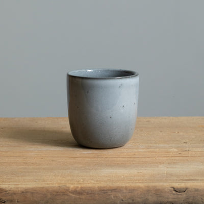 Dark gray stoneware espresso mug perfect for espresso macchiatto