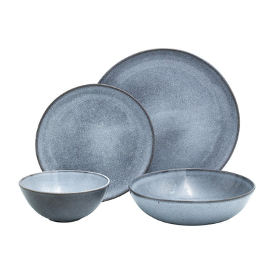 Tableware set complete Blue Sand 16-piece