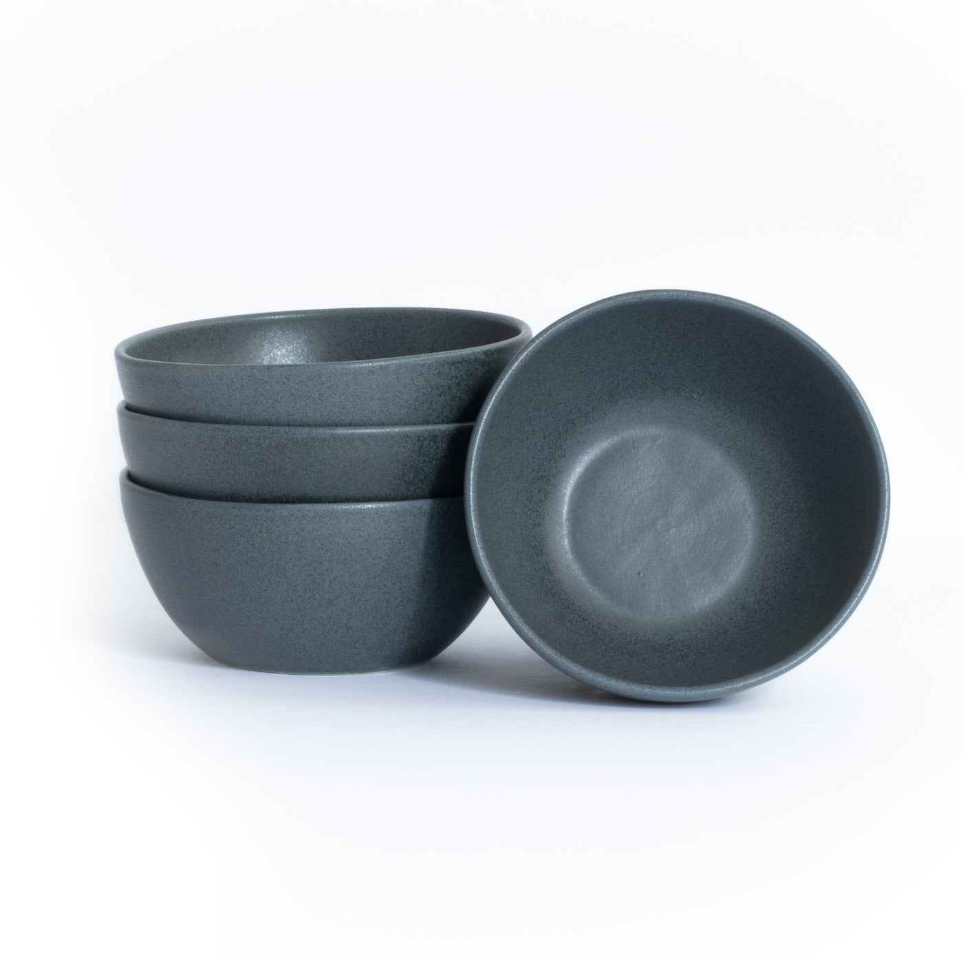 Large stackable small bowls perfect for snacks and aperitif dips against a white background