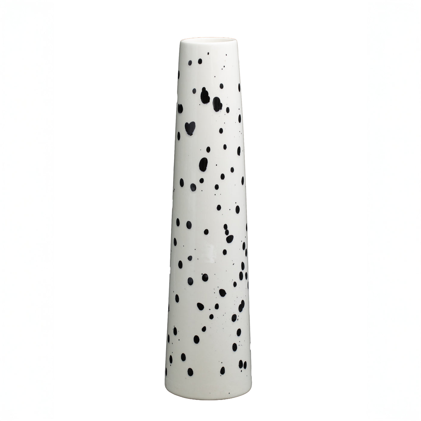 Chimney Large" vase Black Dots
