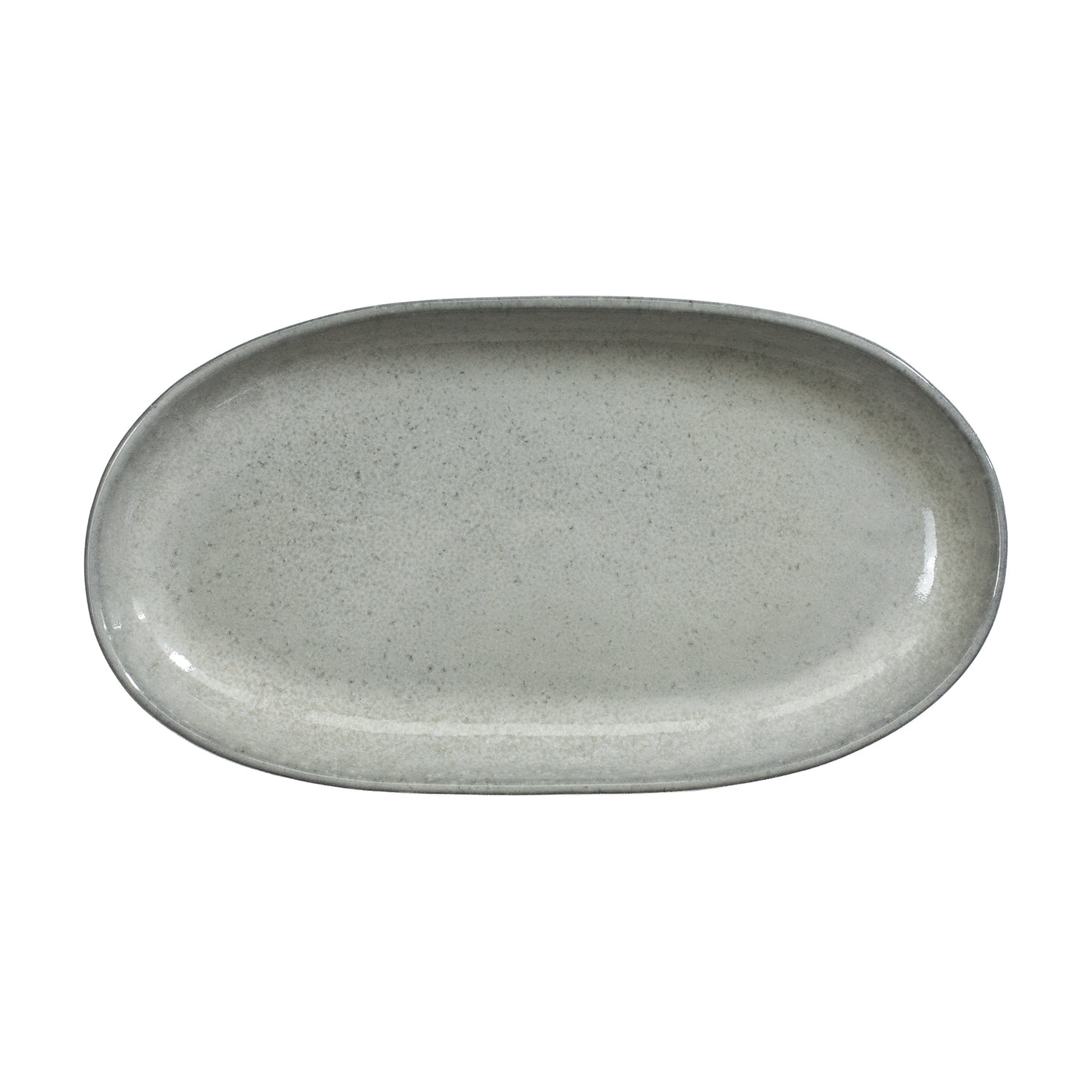 Light gray saucer cropped against a white background