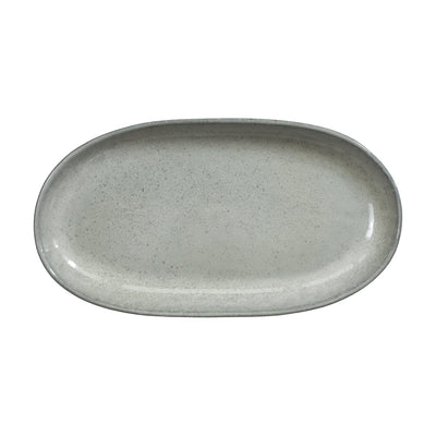 Light gray saucer cropped against a white background