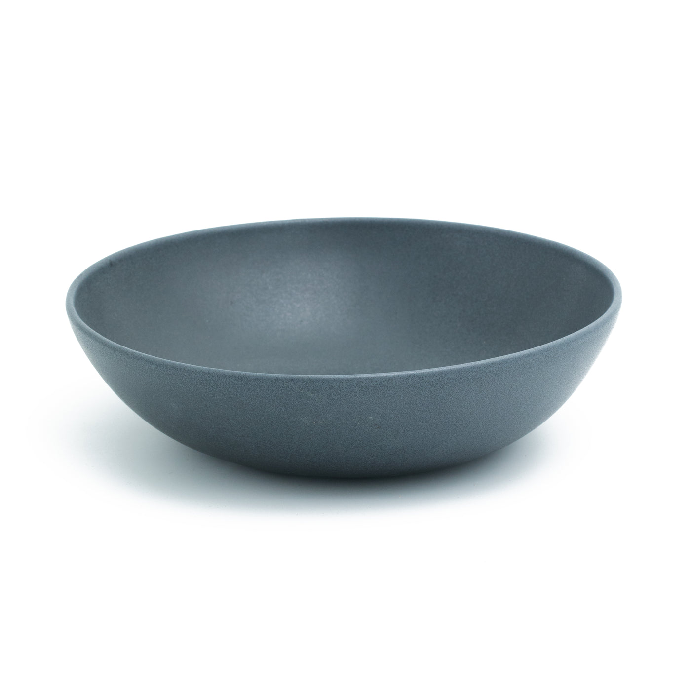 Large round pasta plate Matte Black