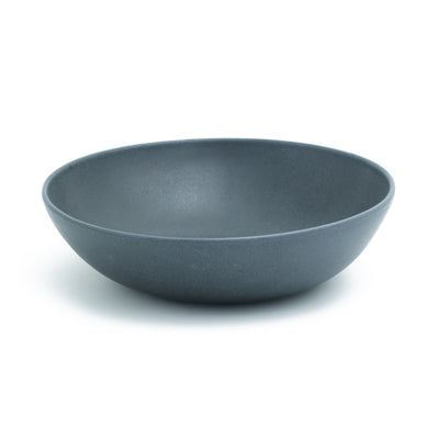 Large round pasta plate Matte Black