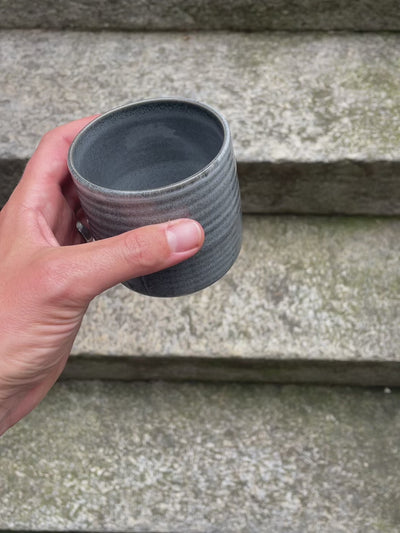 Cup with ring relief Blue Sand
