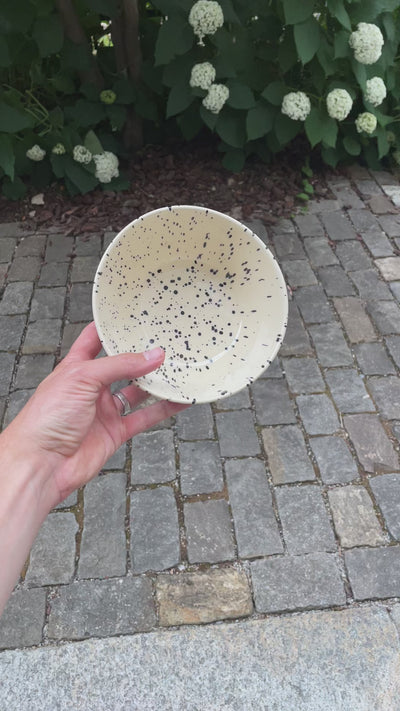 Main course bowl Black Dots