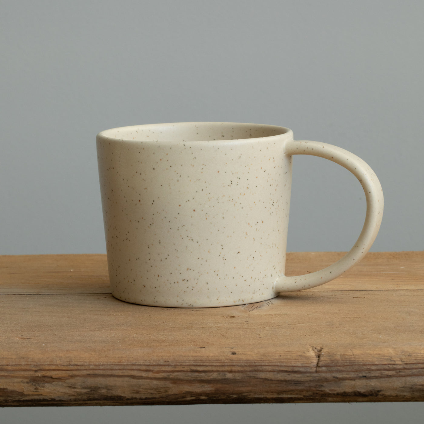 Large tea cup Speckled Beige